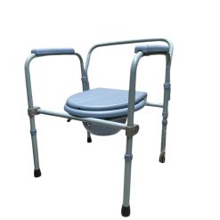 silla sanitaria gris plegble